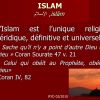 L’ISLAM EST-IL UNE RELIGION ?