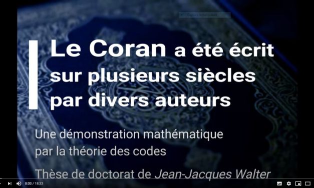 L’autopsie du Coran par Jean-Jacques Walter