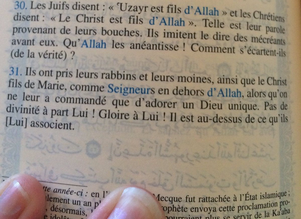 Qui parle ici ? Qui dit : “Qu’Allah les anéantisse ! (Coran 9.30)” ?