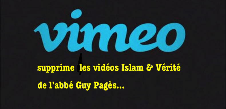 Abbé Pagès : ses vidéos supprimées sur Viméo…