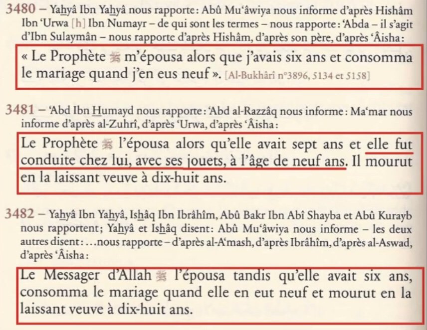 Lislam Encourage La Pédophilie Même Avec Des Nourrissons