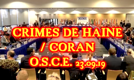 Crimes de haine / Coran, OSCE, 25.09.19