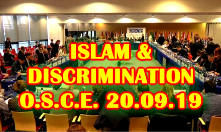 Islam et discrimination, l’abbé Pagès à l’OSCE, Septembre 2019
