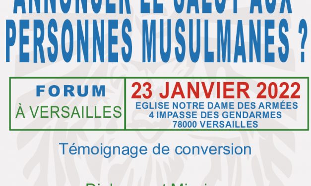 Forum “Jesus le Messie” à Versailles le 23 janvier 2022