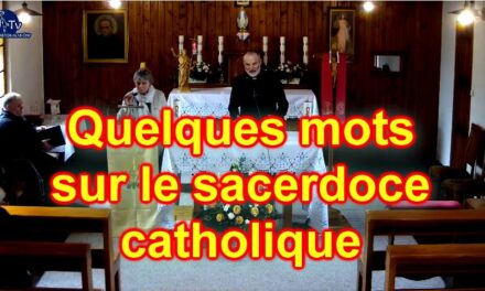Quelques mots sur le sacerdoce catholique / Kilka słów o katolickim kapłaństwie