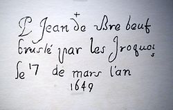 S. Jean de Brébeuf, S. Isaac Jogues, prêtres, et leurs compagnons, martyrs