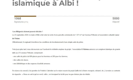 Stop au projet de complexe islamique à Albi !